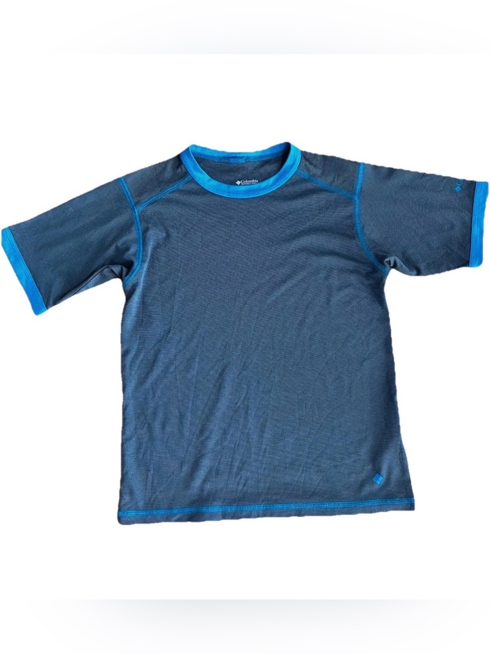 Columbia Kids' Charcoal and Aqua shirt boys size small